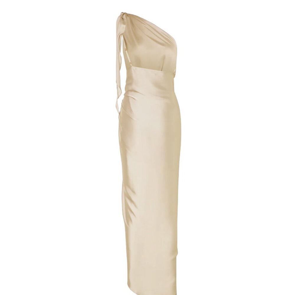 BAOBAB marea dress white satin wrap NWT - Picture 3 of 6